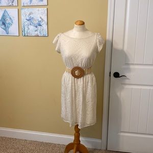Crotchet Dress with Belt